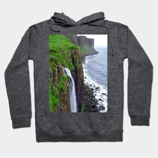 Waterfall at Kilt Rock Hoodie